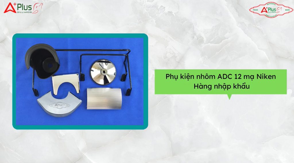 Phụ kiện được làm từ nhôm ADC 12 mạ Niken. Mang tới độ bền cực cao khi sử dụng.